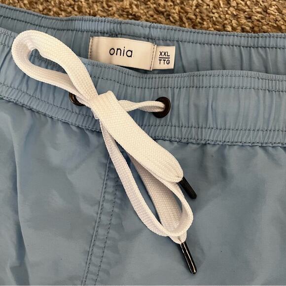 Onia The Charles 5” Swim Trunk/ Board Shorts Light Blue XXL - Picture 7 of 9